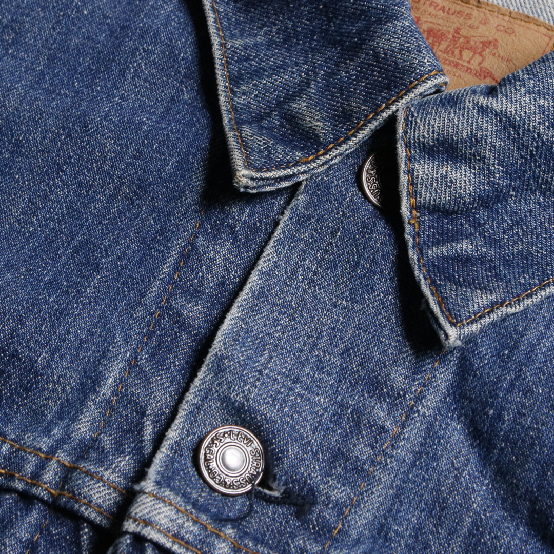 80s Levis リーバイス 70505-0217 スモールe デニムジャケット ケアタグ ボタン裏刻印522 40