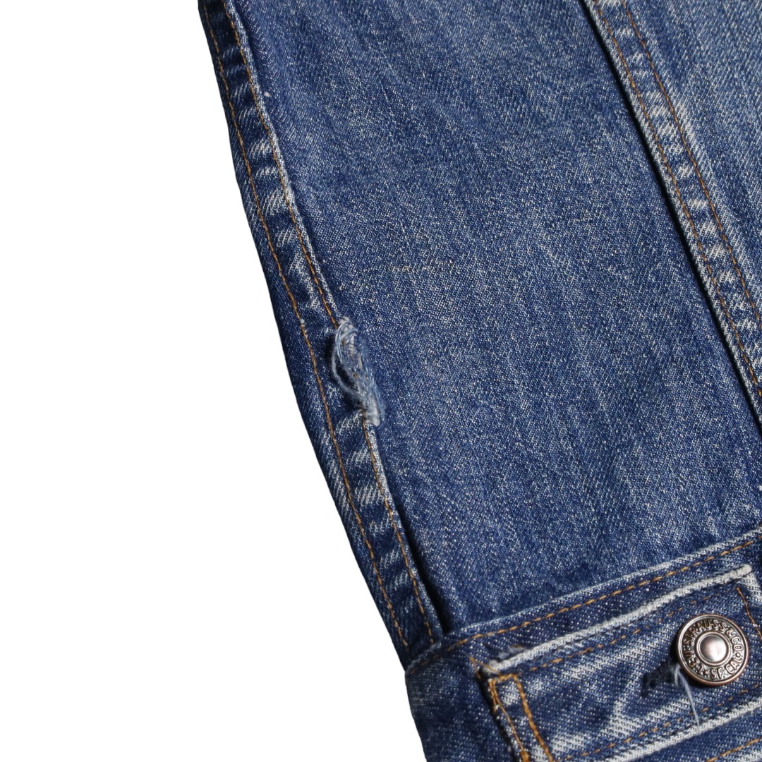 80s Levis リーバイス 70505-0217 スモールe デニムジャケット ケアタグ ボタン裏刻印522 40