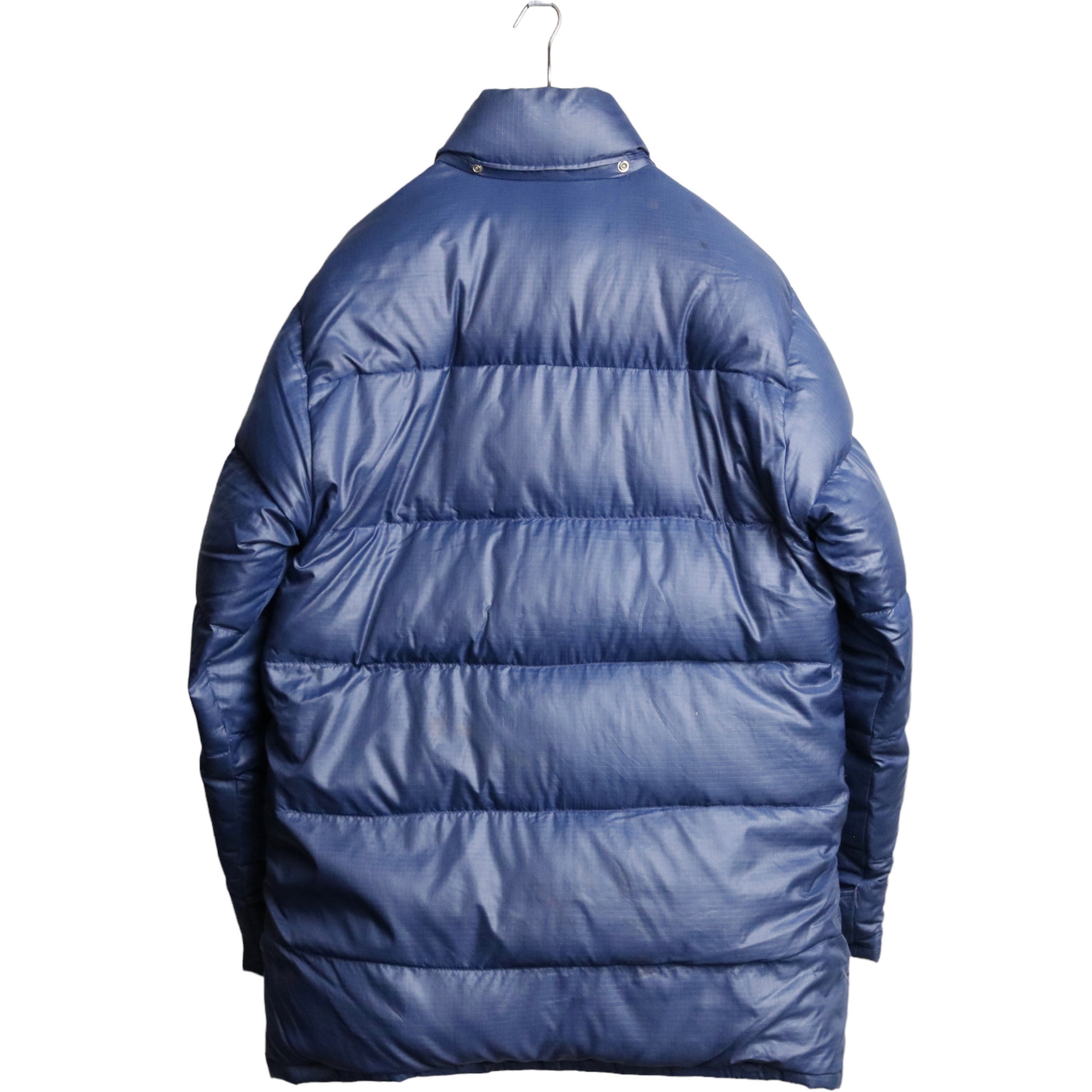 茶タグ THE NORTH FACE ブルックスレンジダウン USA製 NAVY-