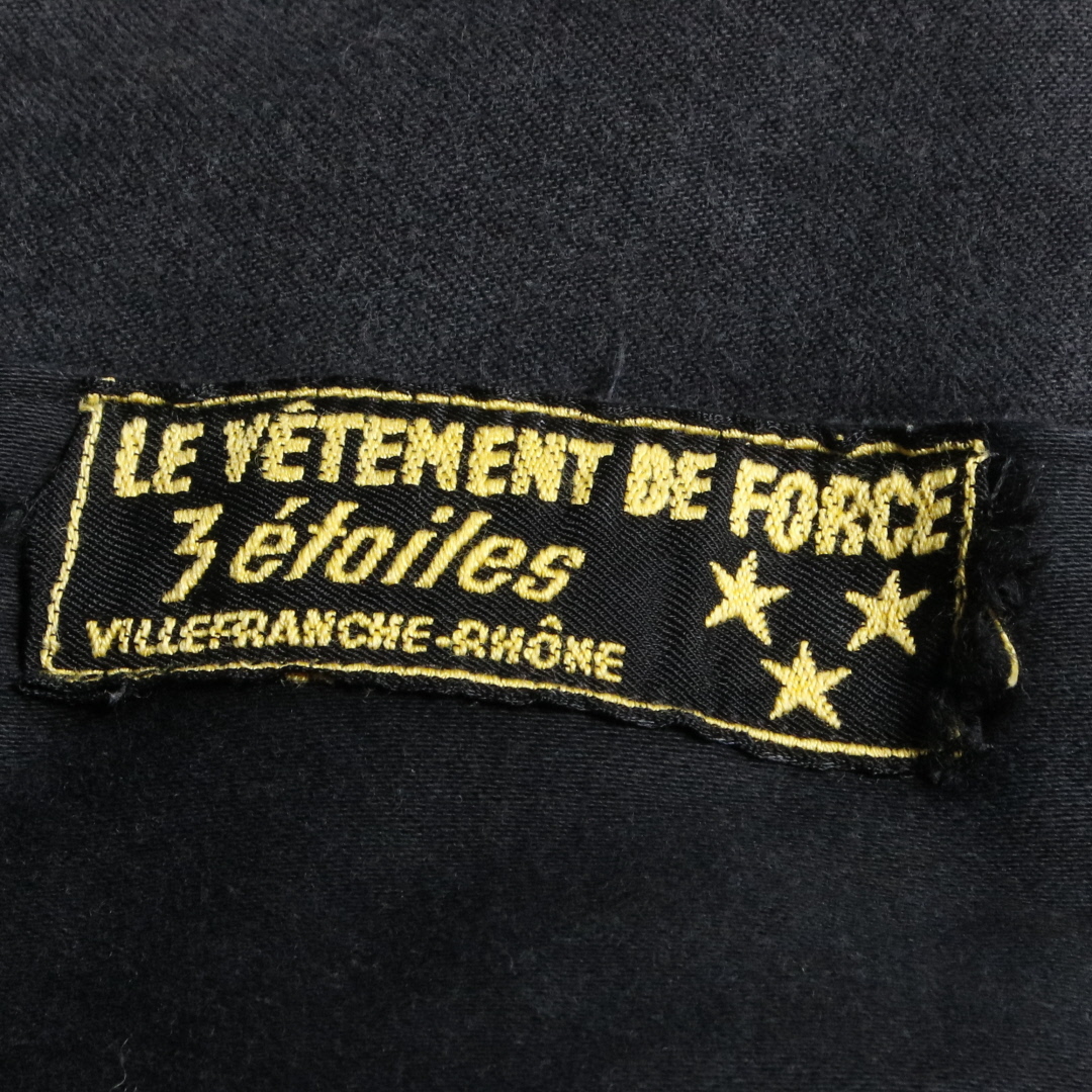50s LE VETEMENT DE FORCE ブラックモールスキン ワークジャケット カバーオール ユーロ フレンチ S程