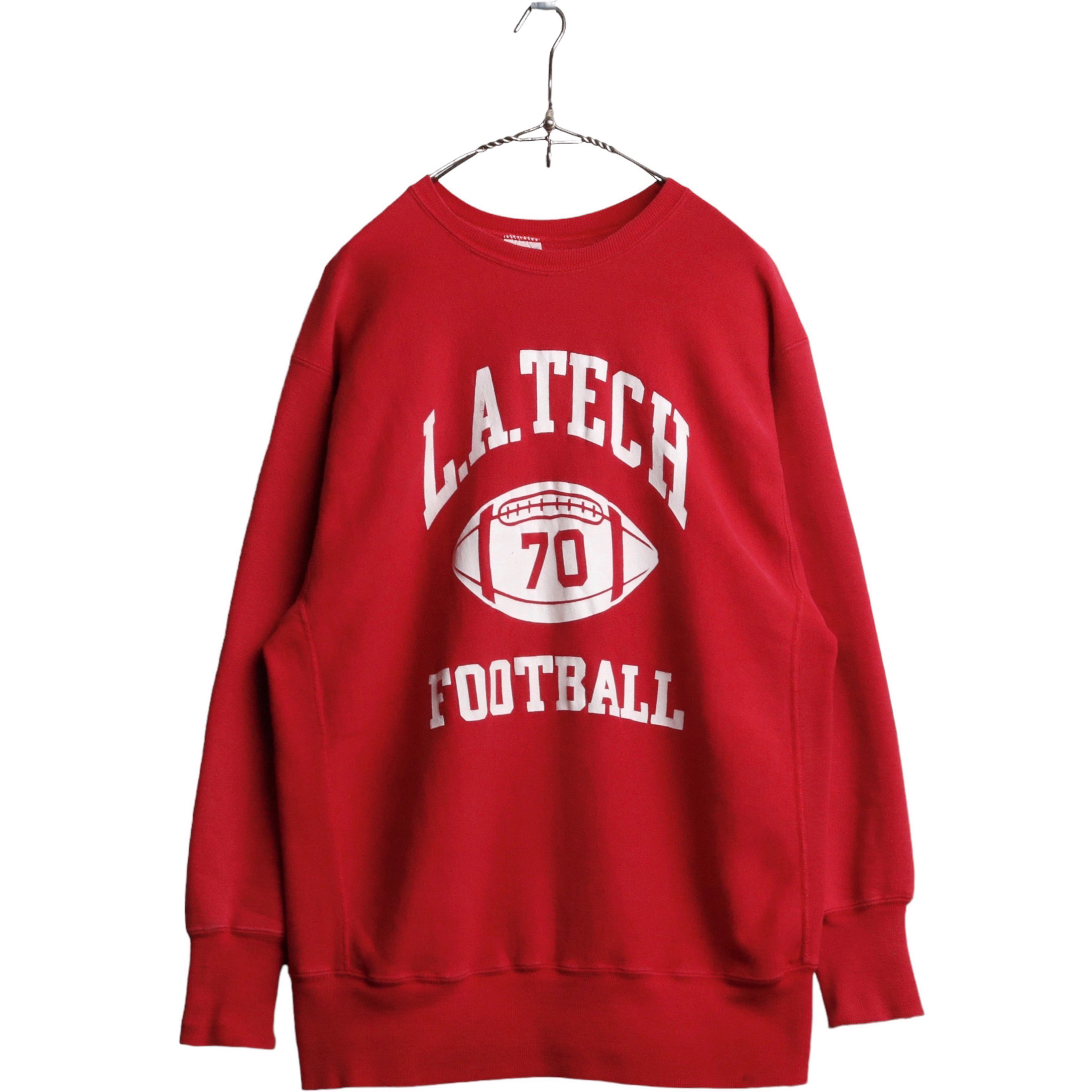 70s champion vintage sweat shirt 単色タグパーカー - パーカー