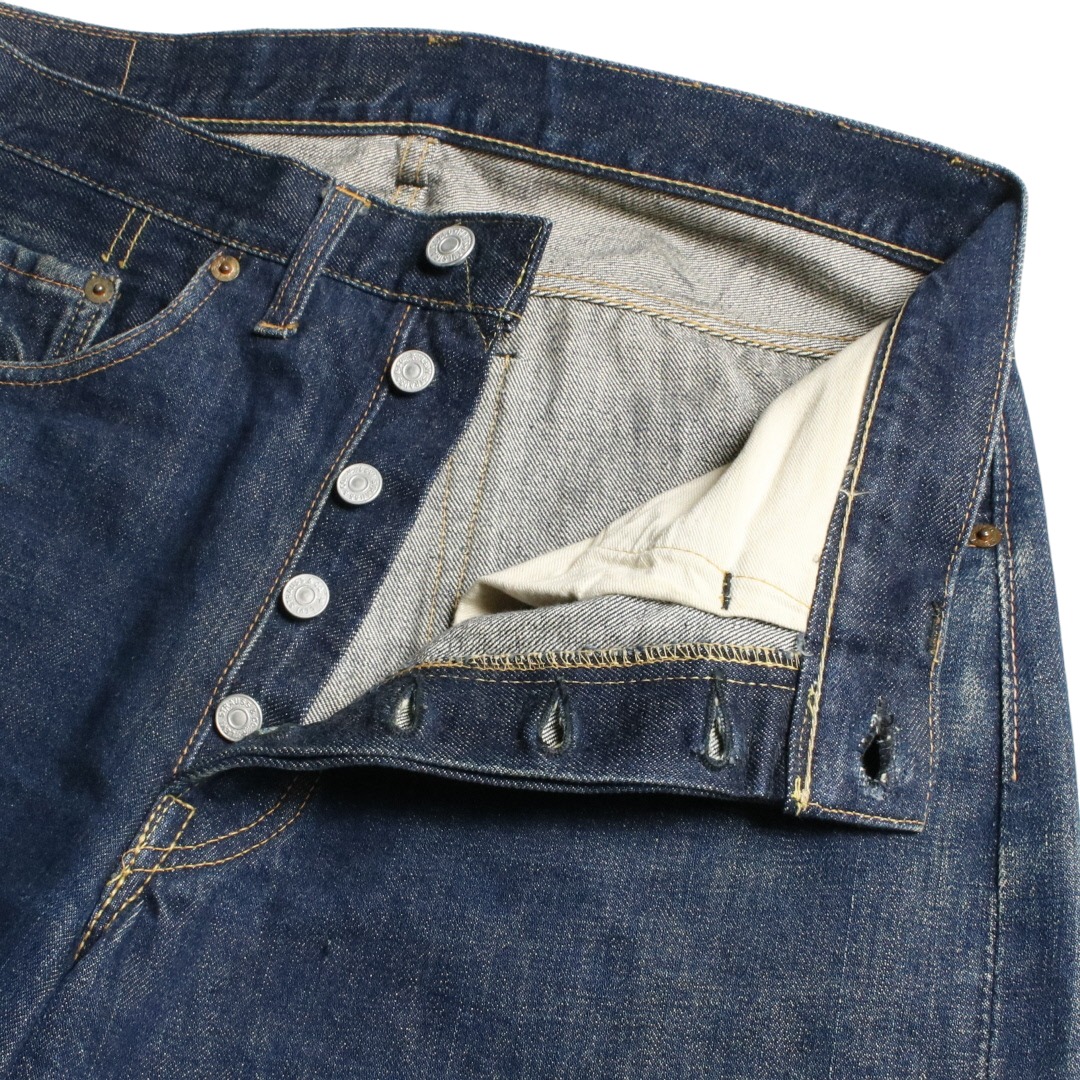 60s Levis リーバイス 501 BigE ビッグE デニムジーンズ Vステッチ ボタン裏刻印6 足長R 濃紺 W31L28.5