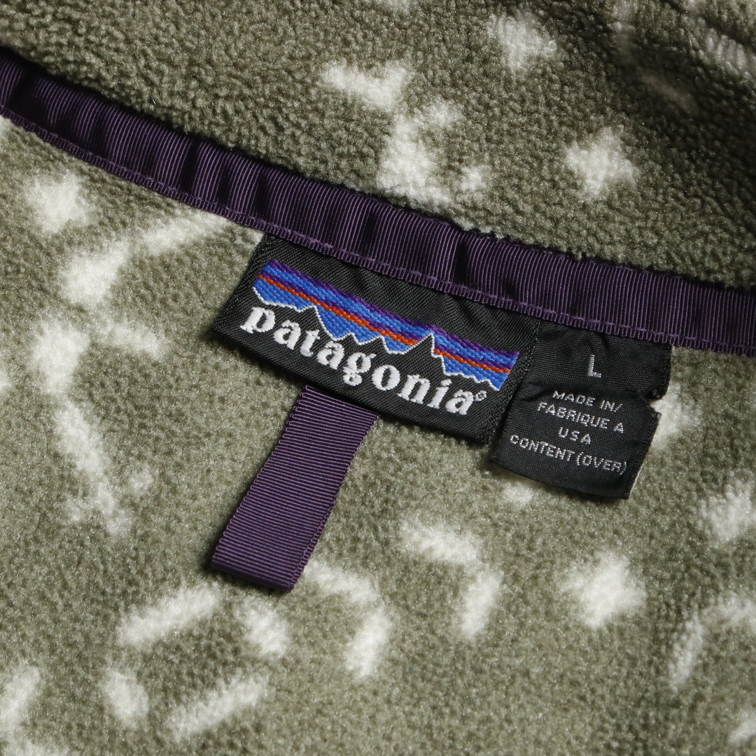 90s PATAGONIA パタゴニア スナップT フリースジャケット シンチラ USA製 L