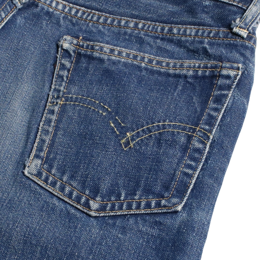 60s Levis リーバイス 605 BigE デニム ジーンズ 351N 黒タブ ボタン裏刻印6 W30L30