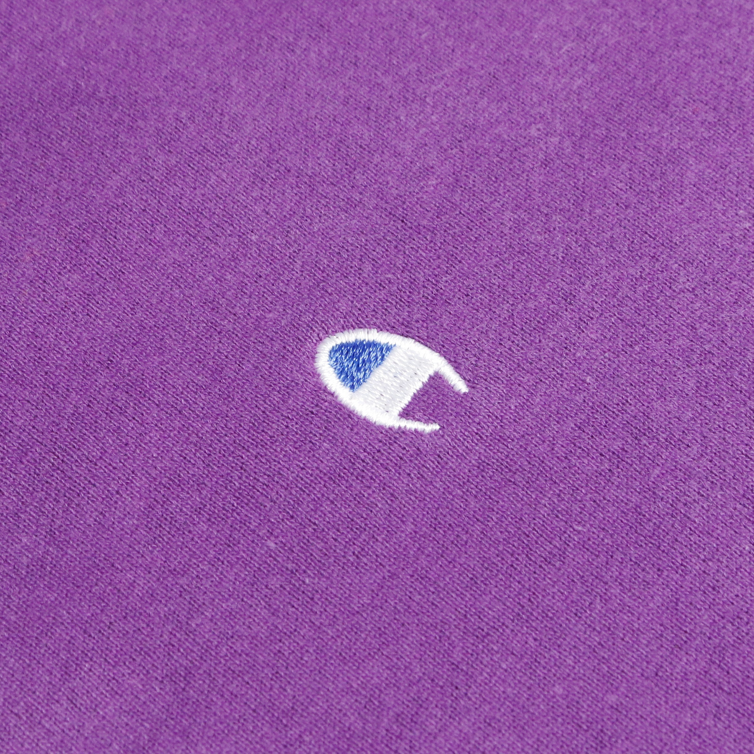 90s ヴィンテージ Champion チャンピオン リバースウィーブ スウェット 刺繍タグ 無地 紫 パープル L
