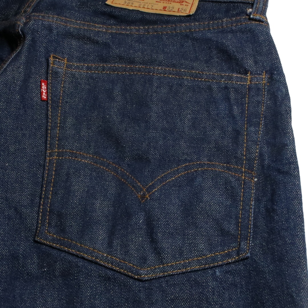 70s Levis リーバイス 505 Single シングル デニムジーンズ ワンウォッシュ ボタン裏刻印5 W32L27