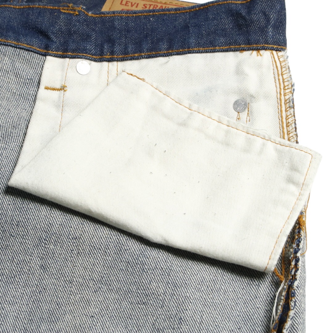 70s Levis リーバイス 505 Single シングル デニムジーンズ ワンウォッシュ ボタン裏刻印5 W32L27