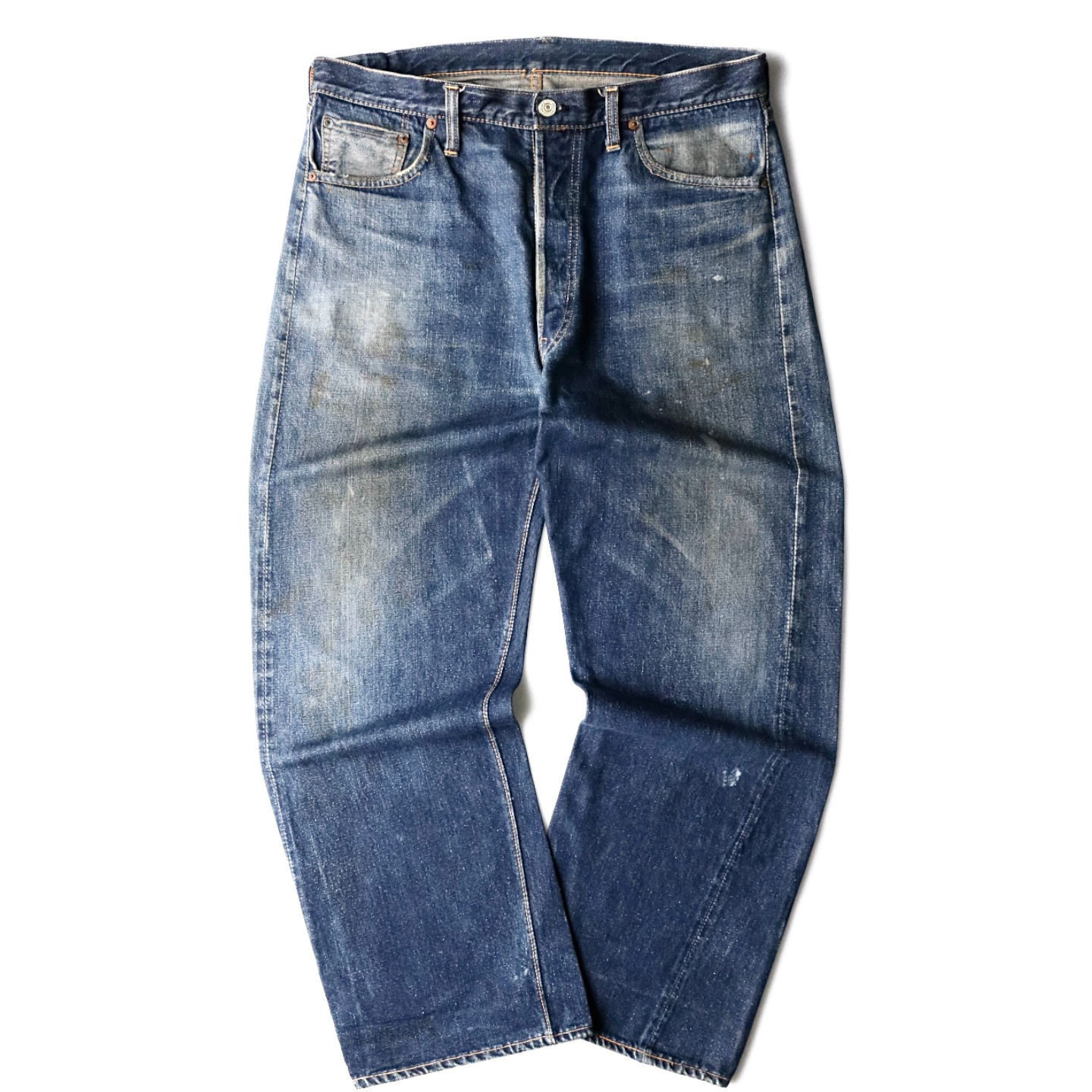 50s Levis リーバイス 501XX 革パッチ レザーパッチ デニムジーンズ