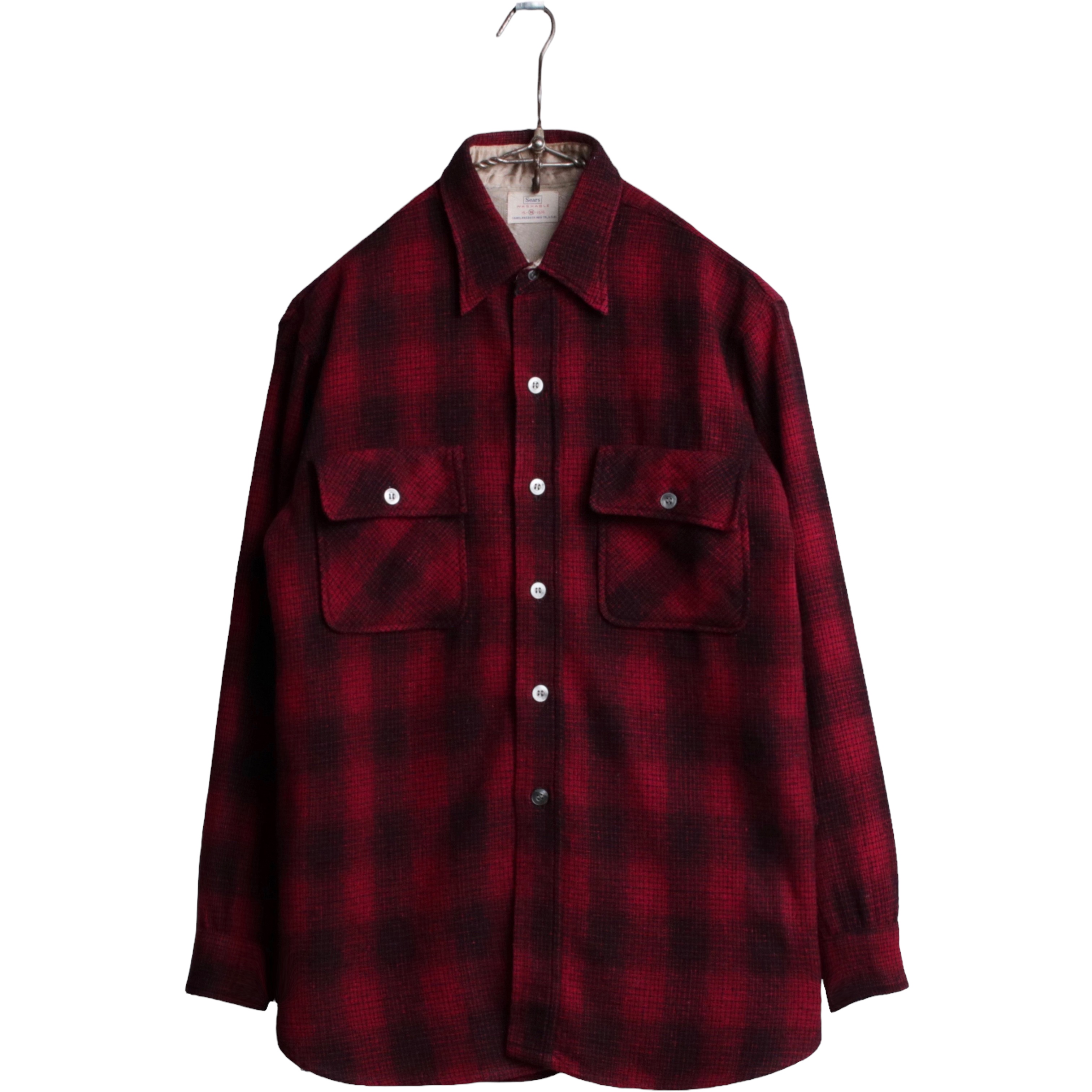 シャドーチェック 【Needles of California】60s Shadow Plaid Rayon ...