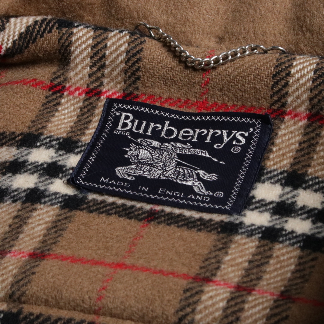 90s Burberry's バーバリー ダッフルコート フード付き ウール
